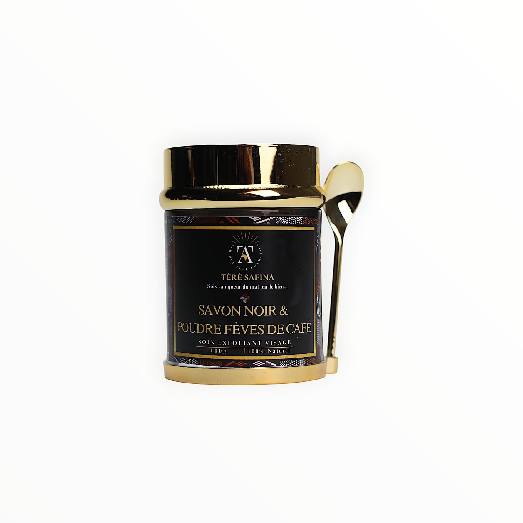 Exfoliant savon noir &  Poudre fèves de café